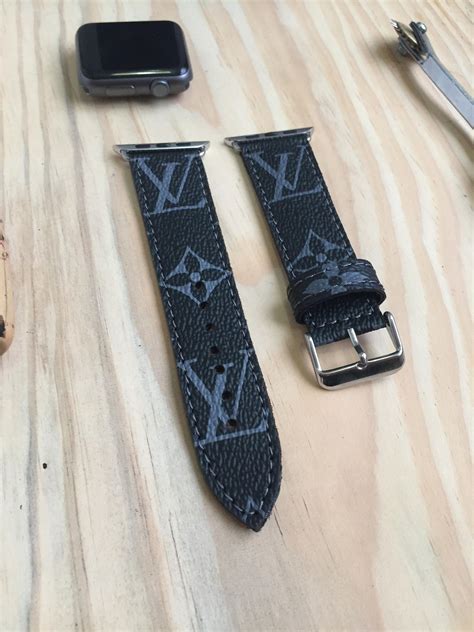 louis vuitton black apple watch band|lv apple watch band 44mm.